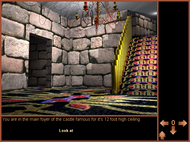 Screenshot of The Will 2's castle foyer.