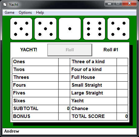 Screenshot of Yacht in Win3mu.